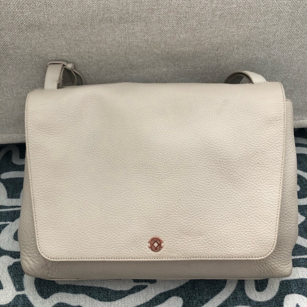 Dagne Dover Simone Satchel in Bone